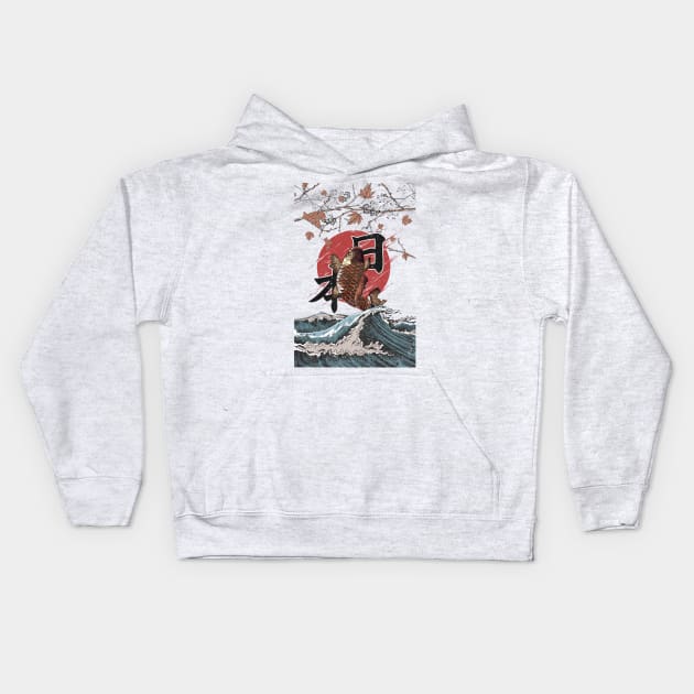 Koi tide Kids Hoodie by Rakos_merch